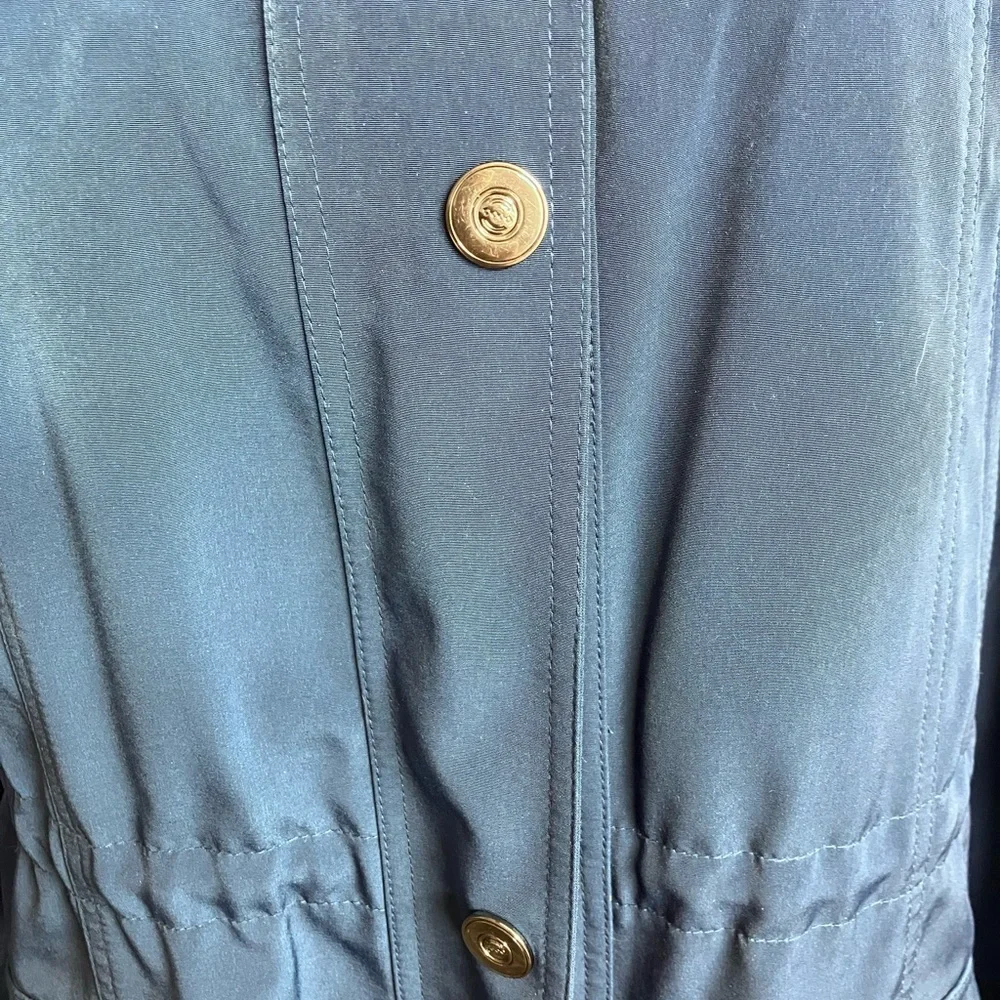 Women’s Midweight Insulated Coat/Jacket, Large, Full Front Zip, Blue, Gallery